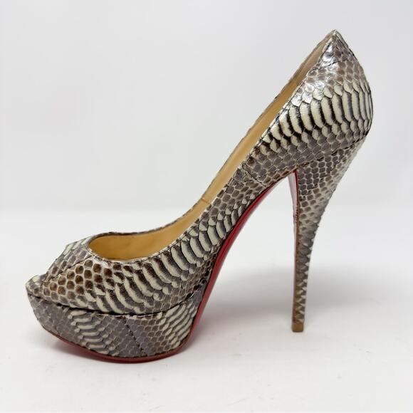 Christian Louboutin Peep Toe Platform Heels  EU 36.5 - Picture 8 of 11